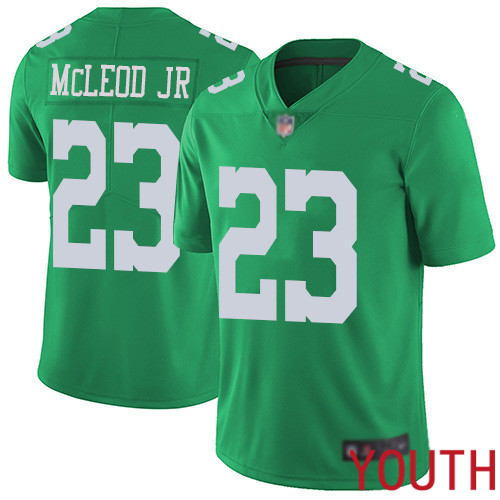 Youth Philadelphia Eagles 23 Rodney McLeod Limited Green Rush Vapor Untouchable NFL Jersey Football